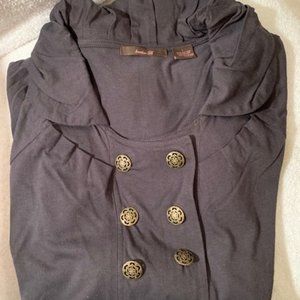 Charcoal grey top NWOT